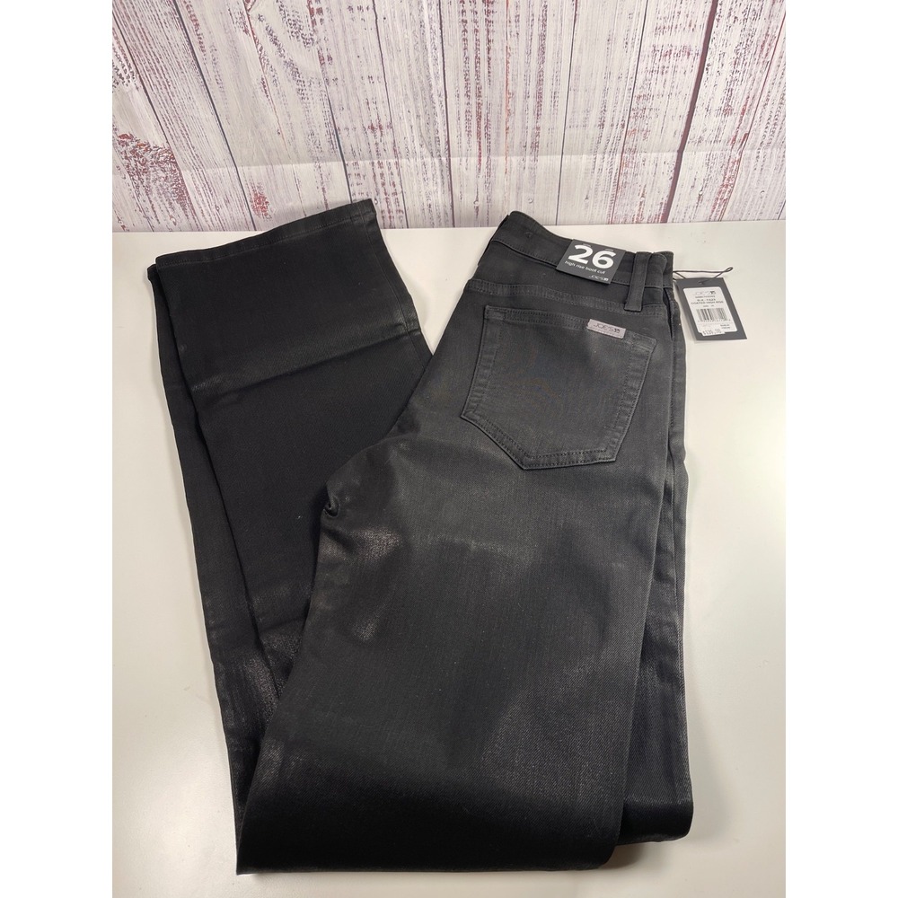 Joe's Jeans High Rise Boot Cut Women 26 Pluto Black Stretch 34" Inseam NWT